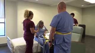 Physical Therapy Transfer Training  How To Transfer From Wheelchair To Bed [upl. by Derron]