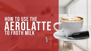 How To Use the AeroLatte To Froth Milk [upl. by Adnahcir]