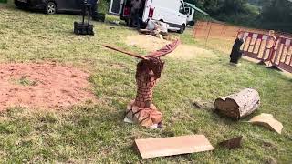 A fabulous range of wooden sculpture at Caerleon festival 2024 [upl. by Dace]