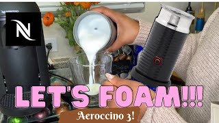 How To Foam Milk With Aeroccino 3 Make Coffee With Foam Tips amp Tricks  Easy Foamed Latte Recipe [upl. by Wennerholn]