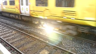 Merseyrail 507 009 making arcs at Birkdale station [upl. by Victor]